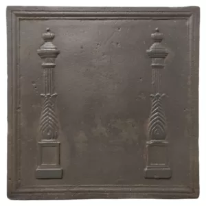 Antieke Gietijzeren Franse Haardplaat