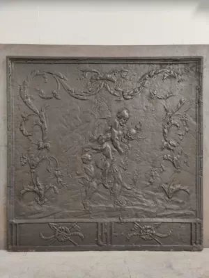 Antieke 19e Eeuwse Haardplaat