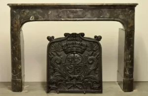 Antieke 19e Eeuwse Haardplaat