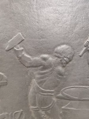 Antieke 19e Eeuwse Haardplaat