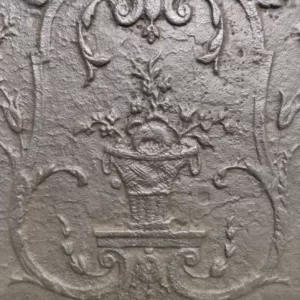 Antieke Gietijzeren Haardplaat