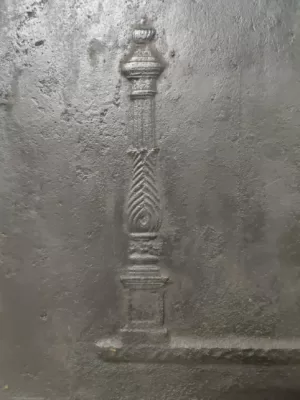 Antieke 19e Eeuwse Haardplaat