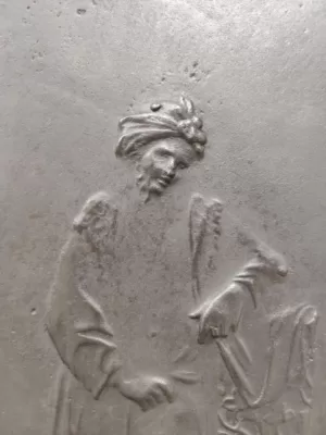 Antieke 19e Eeuwse Haardplaat