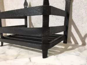 Antieke Elegante Smeedijzeren Vuurkorf