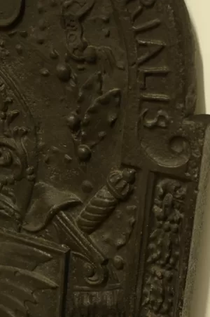 17e Eeuwse Gietijzeren Haardplaat