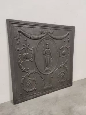 Antieke 19e Eeuwse Haardplaat