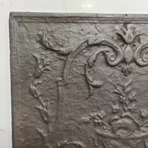 Antieke Gietijzeren Haardplaat