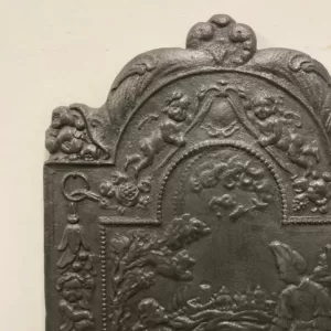 Grote Antieke Franse Haardplaat