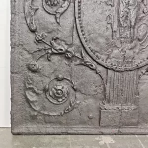 Antieke Gietijzeren Haardplaat