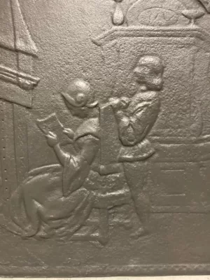 Kleine 19e Eeuwse Haardplaat