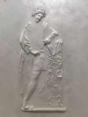 Antieke 19e Eeuwse Haardplaat