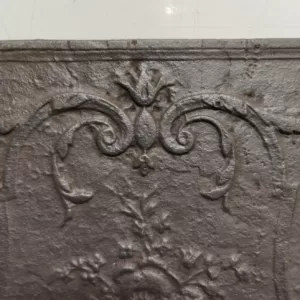 Antieke Gietijzeren Haardplaat