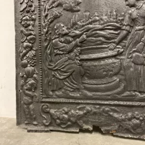 Grote Antieke Franse Haardplaat