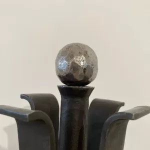 Stylish Pair of Mid-Century Modern Andirons or Firebogs