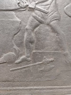 Antieke 19e Eeuwse Haardplaat