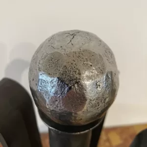 Stylish Pair of Mid-Century Modern Andirons or Firebogs