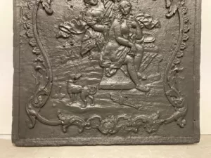 Antieke Rococo Haardplaat