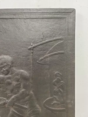 Antieke 19e Eeuwse Haardplaat