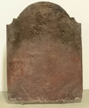 Antieke Bijbelse Gietijzeren Haardplaat