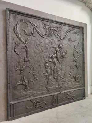 Antieke 19e Eeuwse Haardplaat