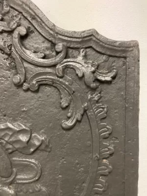Antieke Rococo Haardplaat