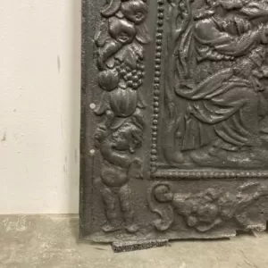 Grote Antieke Franse Haardplaat