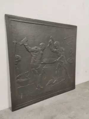 Antieke 19e Eeuwse Haardplaat