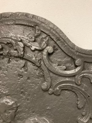 Antieke Rococo Haardplaat