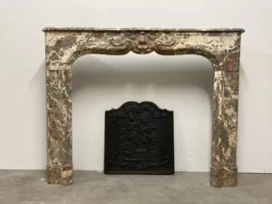 Antieke Rococo Haardplaat