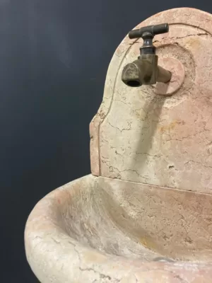 Pair of Antique Italian Marble Fountains