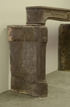 Antieke Franse Lavastenen Schouw