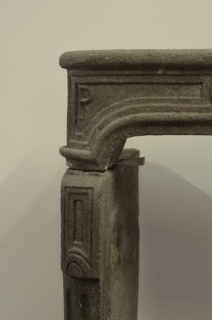 Antieke Franse Lavastenen Schouw