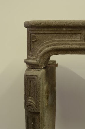 Antieke Franse Lavastenen Schouw