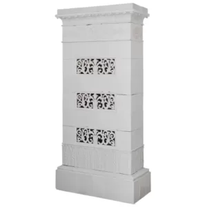 Unieke hoge Hollandse tegelkachel uit circa 1180