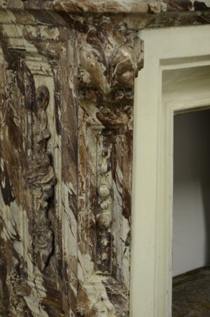 Antieke Franse Gietijzeren Haard