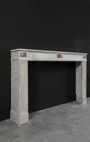 Antieke Marmeren Franse Schouw