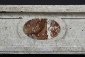 Antieke Marmeren Franse Schouw