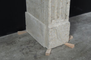 Antieke Marmeren Franse Schouw