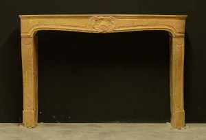 Geel Marmerstenen Louis XV Schouw