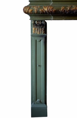 Zeer bijzondere 18de -eeuwse groen geschilderde houten Hollandse smuiger.