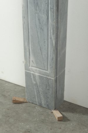 Antieke Grijs Marmeren Schouw