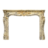 Breche Marmeren Louis XV Schouw, 19de Eeuw