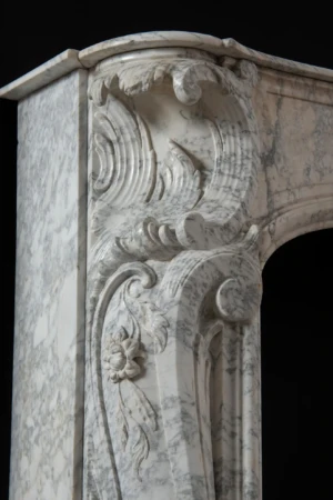 Dutch Louis XV Fireplace Mantel, 18th Century