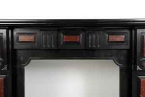 Antique Black and Red Marble Fireplace