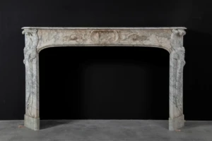Dutch Louis XV Fireplace Mantel, 18th Century