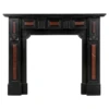 Antique Black and Red Marble Fireplace