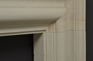 Impressive Limestone Bolection Fireplace