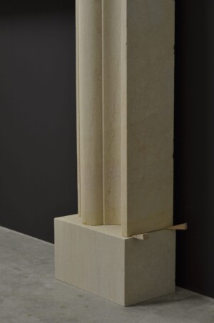 Impressive Limestone Bolection Fireplace