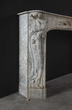 Dutch Louis XV Fireplace Mantel, 18th Century