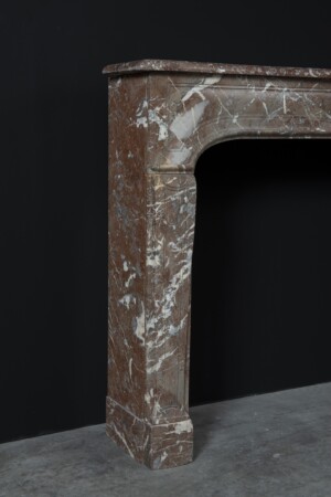 Antique Red Marble Fireplace